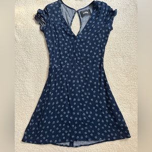 Reformation blue floral mini dress, size 8